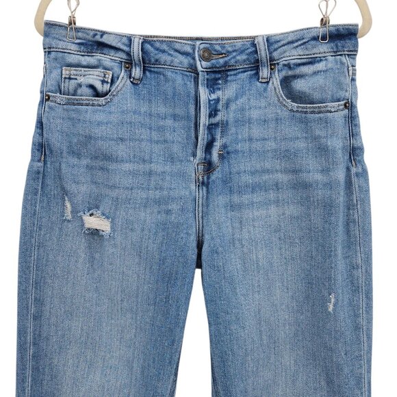 Hidden Womens 29 Jeans Zoey Basic Mom Jeans Button Fly Distressed Denim Ripped - Picture 2 of 8